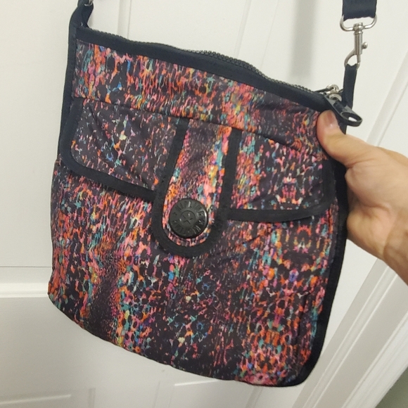 Kipling Girlz Gidget Colorful Print Medium Crossbody/Shoulder Bag, lightweight - Picture 7 of 13